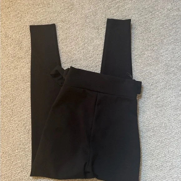 Windsor Black Skinny Pants with Tie Waist - Picture 4 of 4
